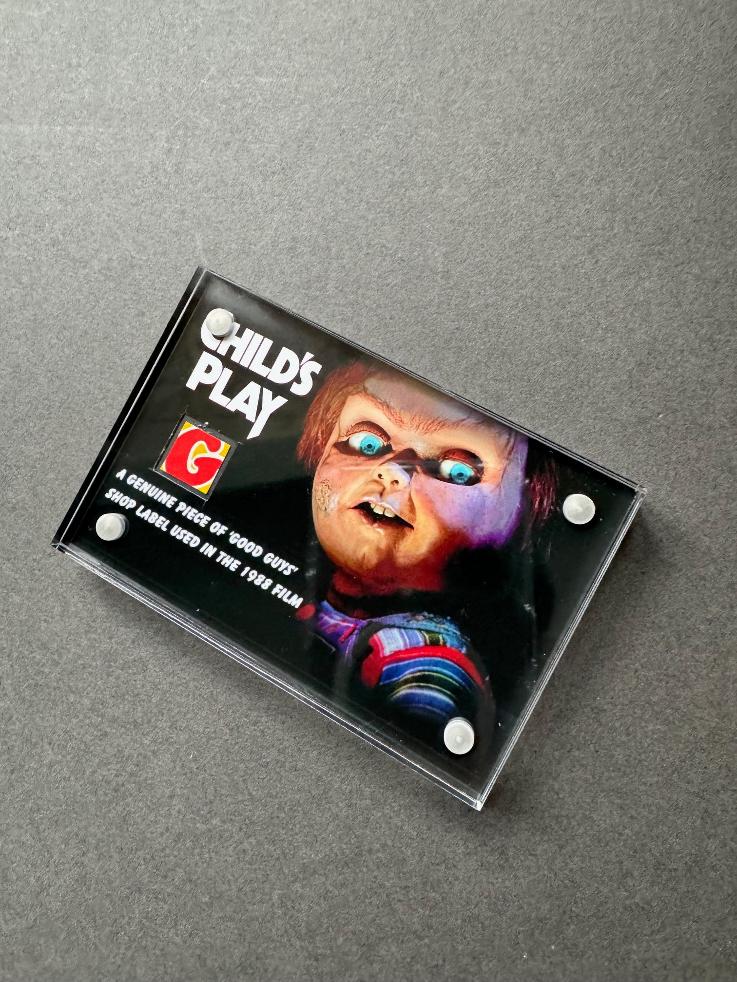 Child’s Play (1988) - A Piece of ‘Good Guys’ Label used in the Film